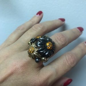 Bella Toile flower ring